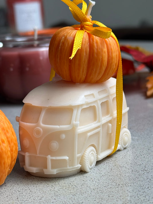 Van & Pumpkin Candle Set – Handmade Soy Wax Fall Décor & Gift
