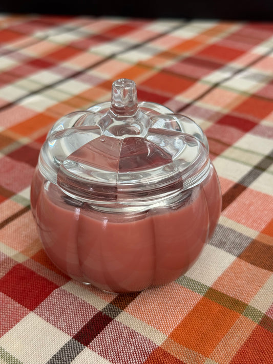 Glass Pumpkin Soy Wax Candle