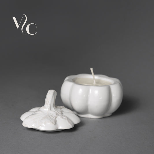 Harvest Pumpkin (White) Soy Wax Candle