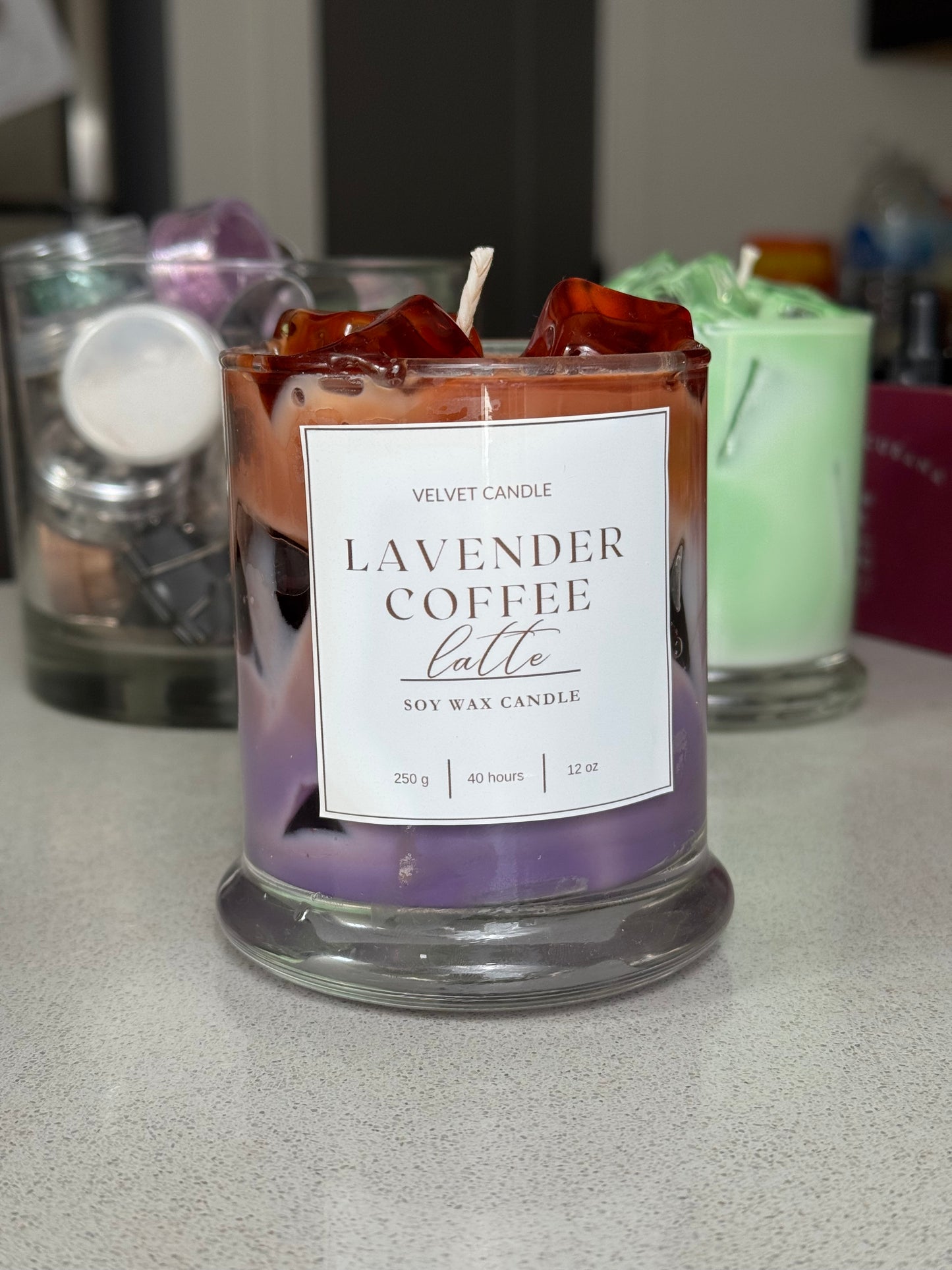 Lavender Coffee Latte Candle (Coffee Collection)