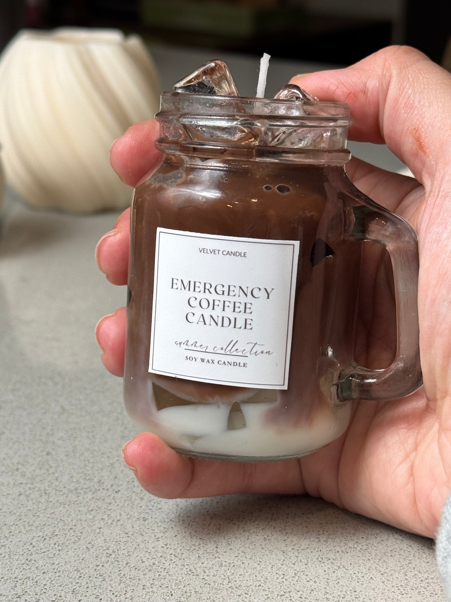 Mini Iced Vanilla Latte Candle - 4 oz