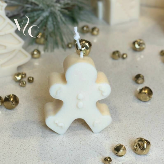 Gingerbread Man Soy Wax Candle, Christmas Candle, Aesthetic, Minimalist, Home DecorAdd a Touch of Warmth with Our Red Apple Soy Wax Cand