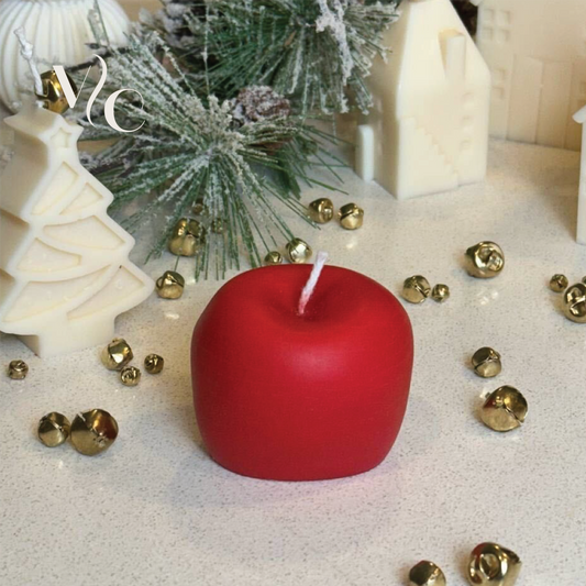 Red Apple Candle, small mini candle, Home Decor, Table Candle, Pillar Candle, Christmas Gift, new year decoration
