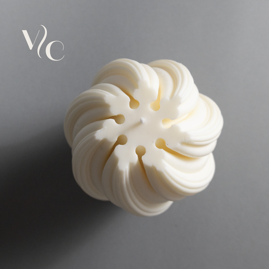Large Wave Twirl Soy Wax Candle