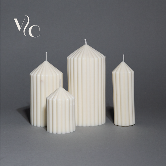 Classic Pillar Candle Set of 4