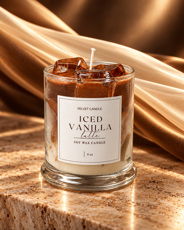 Iced Vanilla Latte Candle, 9 oz