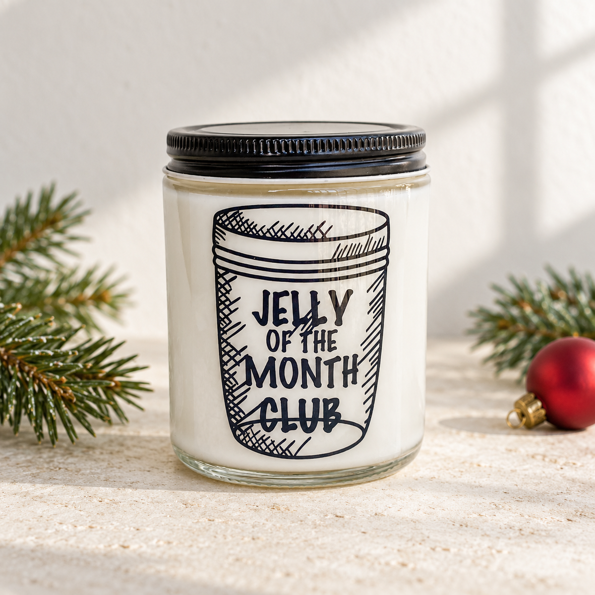 Jelly of the Month Club Christmas Soy Candle