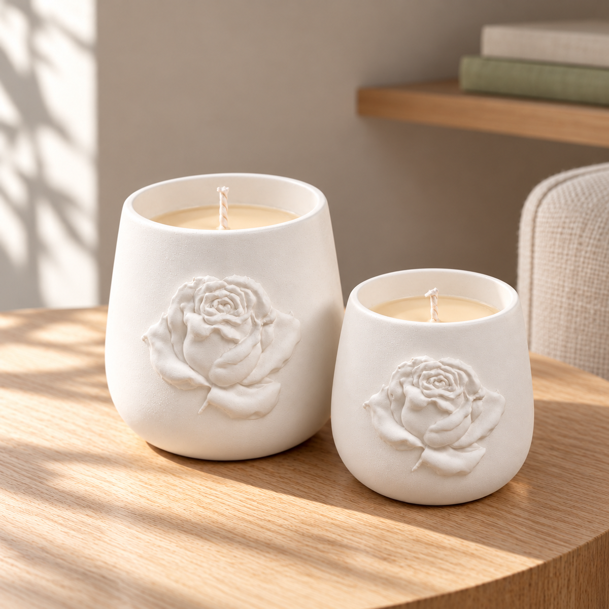 Gifts & Gift Sets — Velvet Candle in a softly sunlit home setting