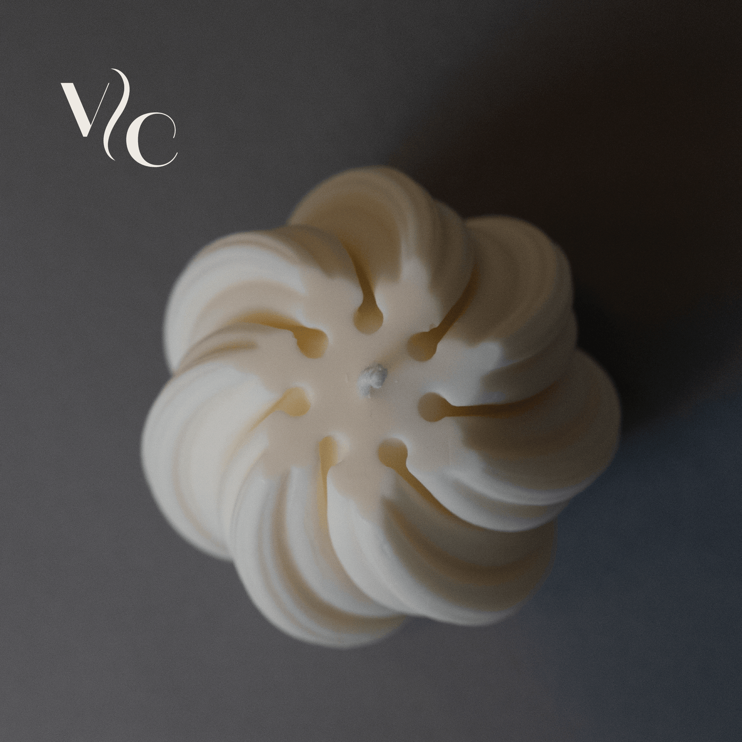 Small Wave Swirl Soy Wax Candle