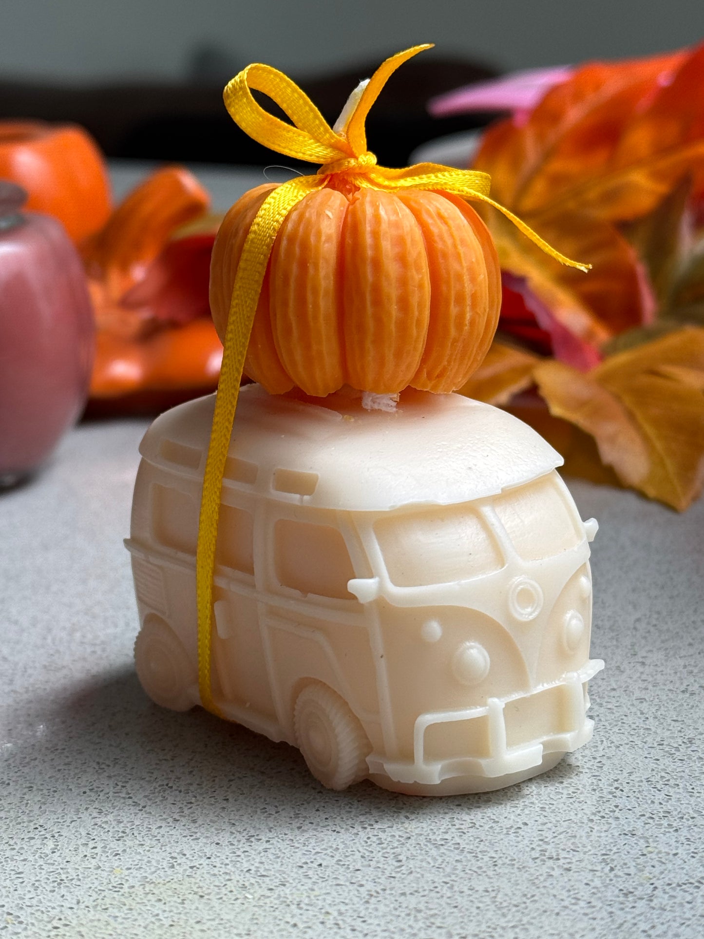 Van & Pumpkin Candle Set – Handmade Soy Wax Fall Décor & Gift