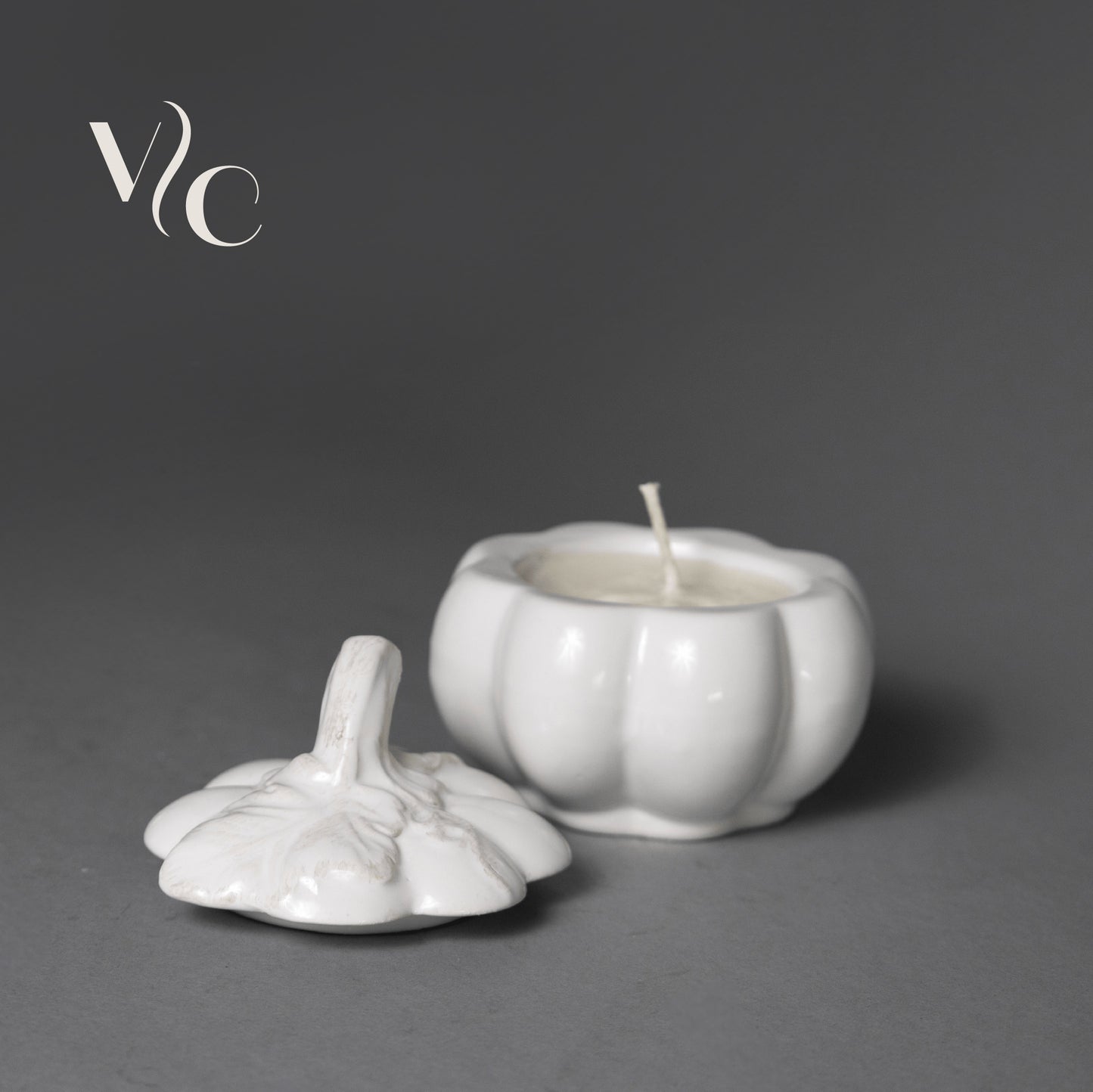 Harvest Pumpkin (White) Soy Wax Candle
