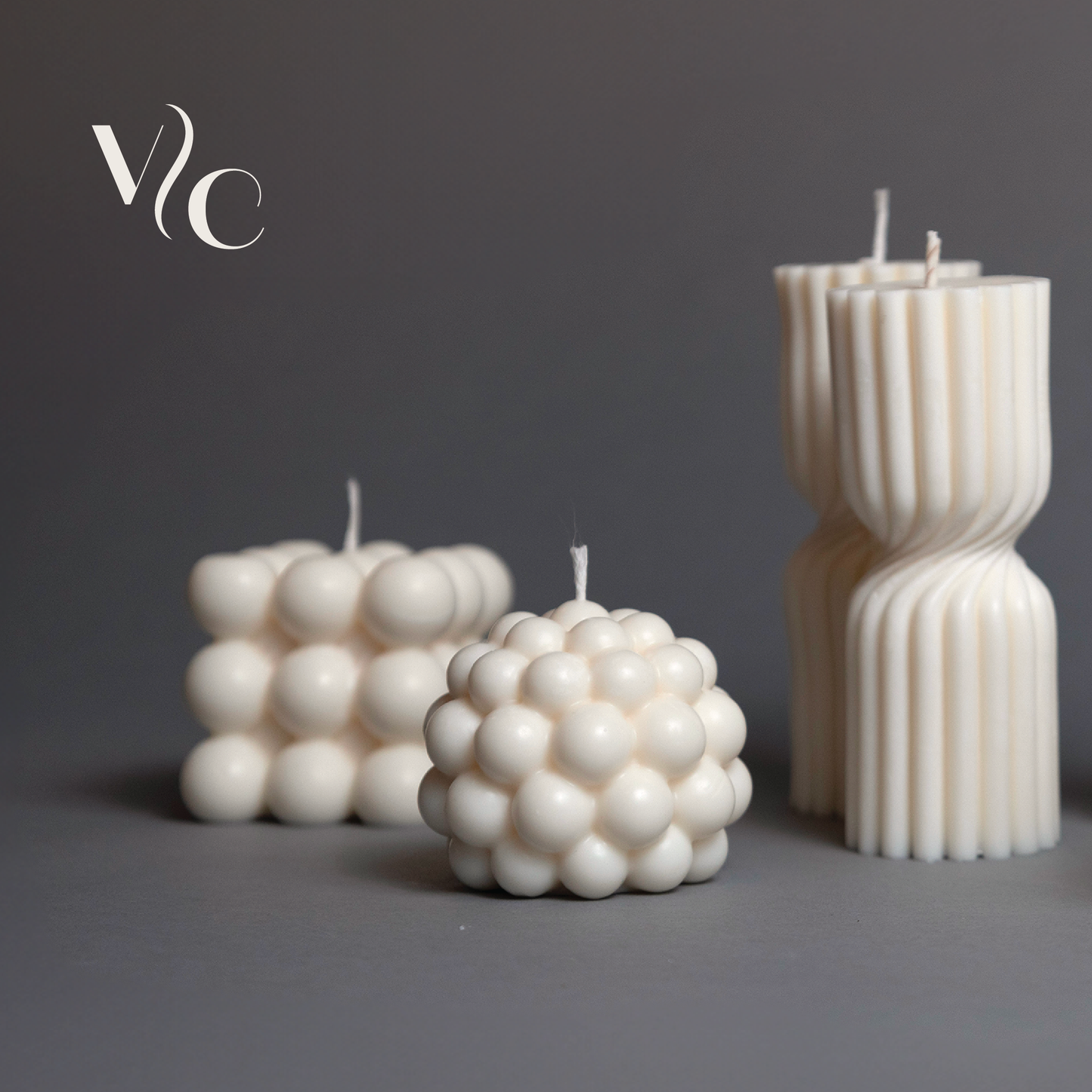 Bubble Bliss Square Candle