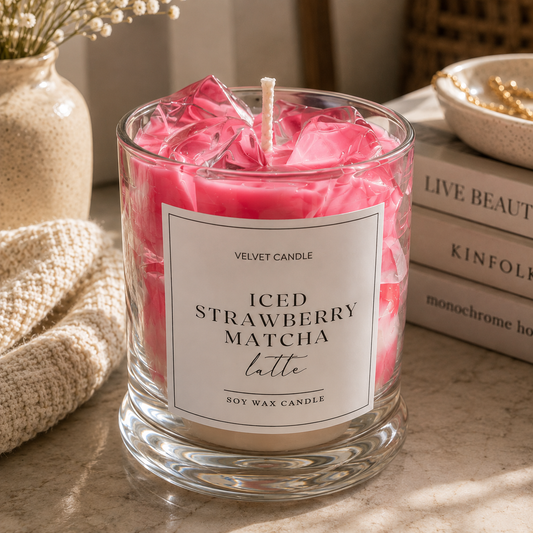Iced Strawberry Latte Candle (Coffee Collection)