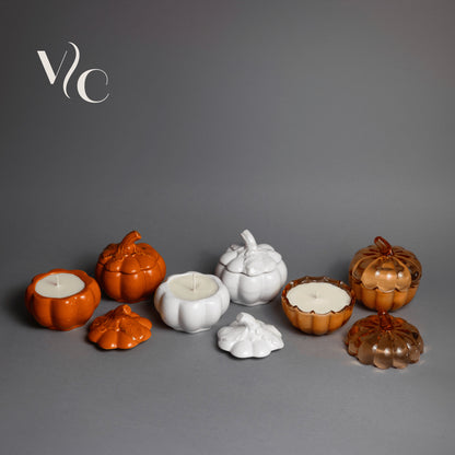 Harvest Pumpkin (White) Soy Wax Candle