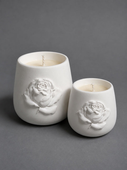 Rose Candle Set – 12 oz & 9 oz