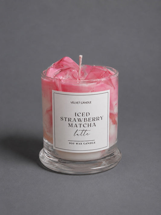Iced Strawberry Latte Candle (Coffee Collection)