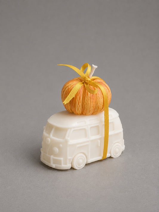 Van & Pumpkin Candle Set – Handmade Soy Wax Fall Décor & Gift