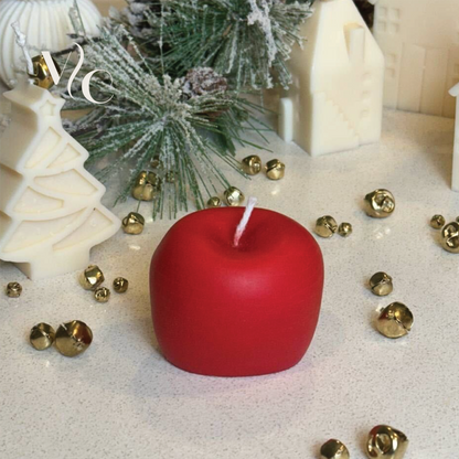 Red Apple Candle, small mini candle, Home Decor, Table Candle, Pillar Candle, Christmas Gift, new year decoration