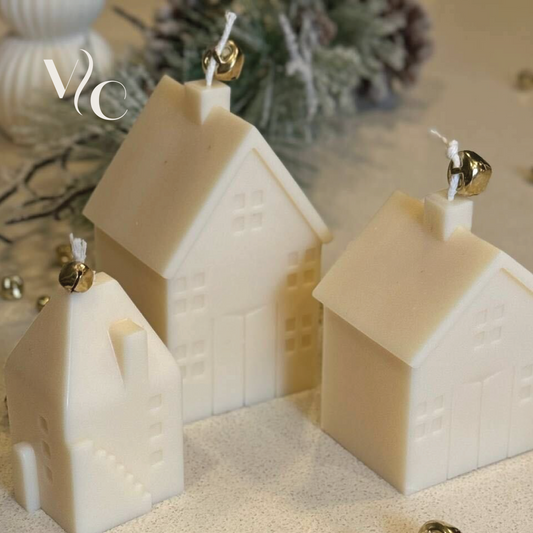 Christmas Village Candles,  Christmas Tree Candle, small mini candle, Table Candle, Pine Tree Candle, Christmas Gift, new year decoration