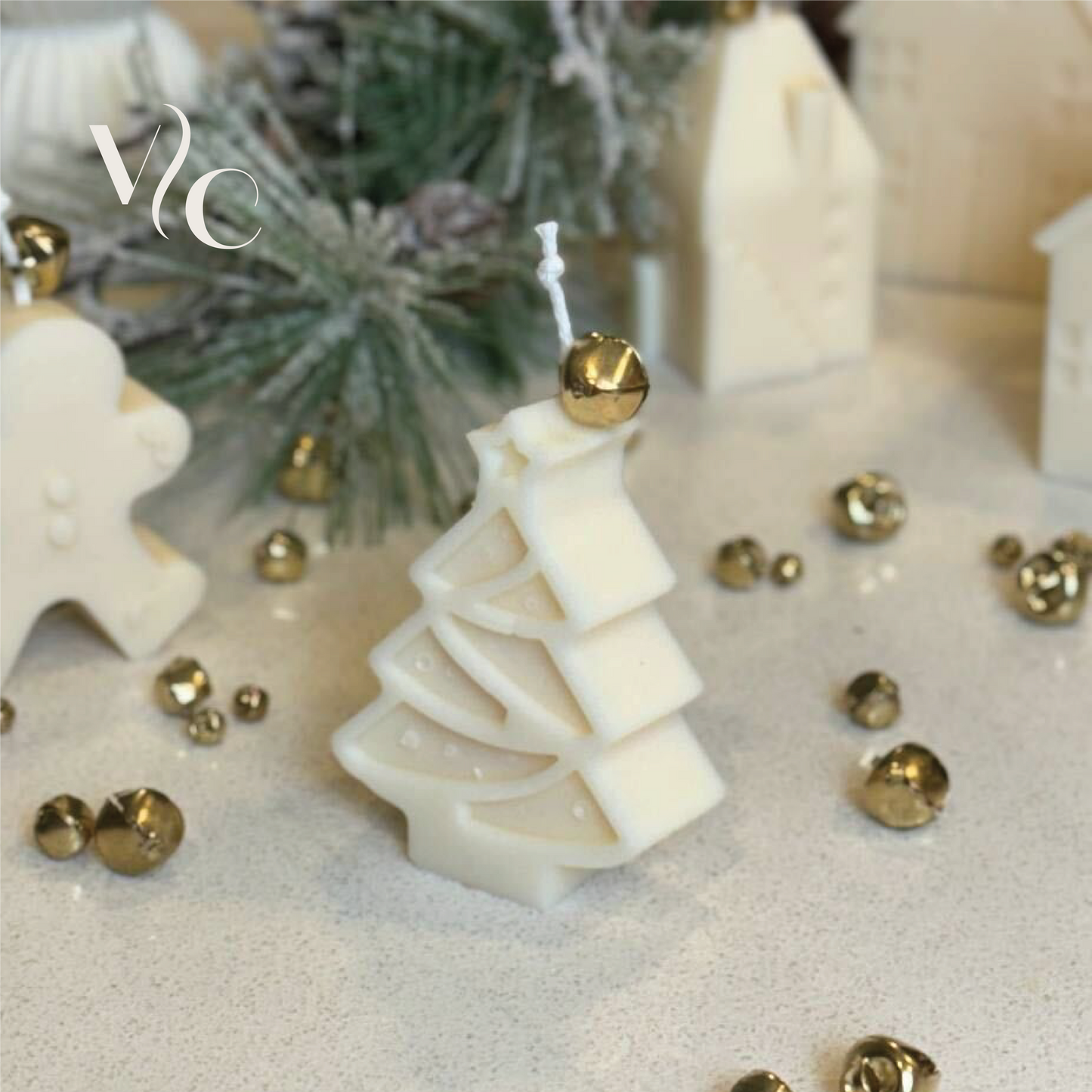 Christmas Tree Candle, small mini candle, Home Decor, Table Candle, Pillar Candle, Christmas Gift, new year decoration