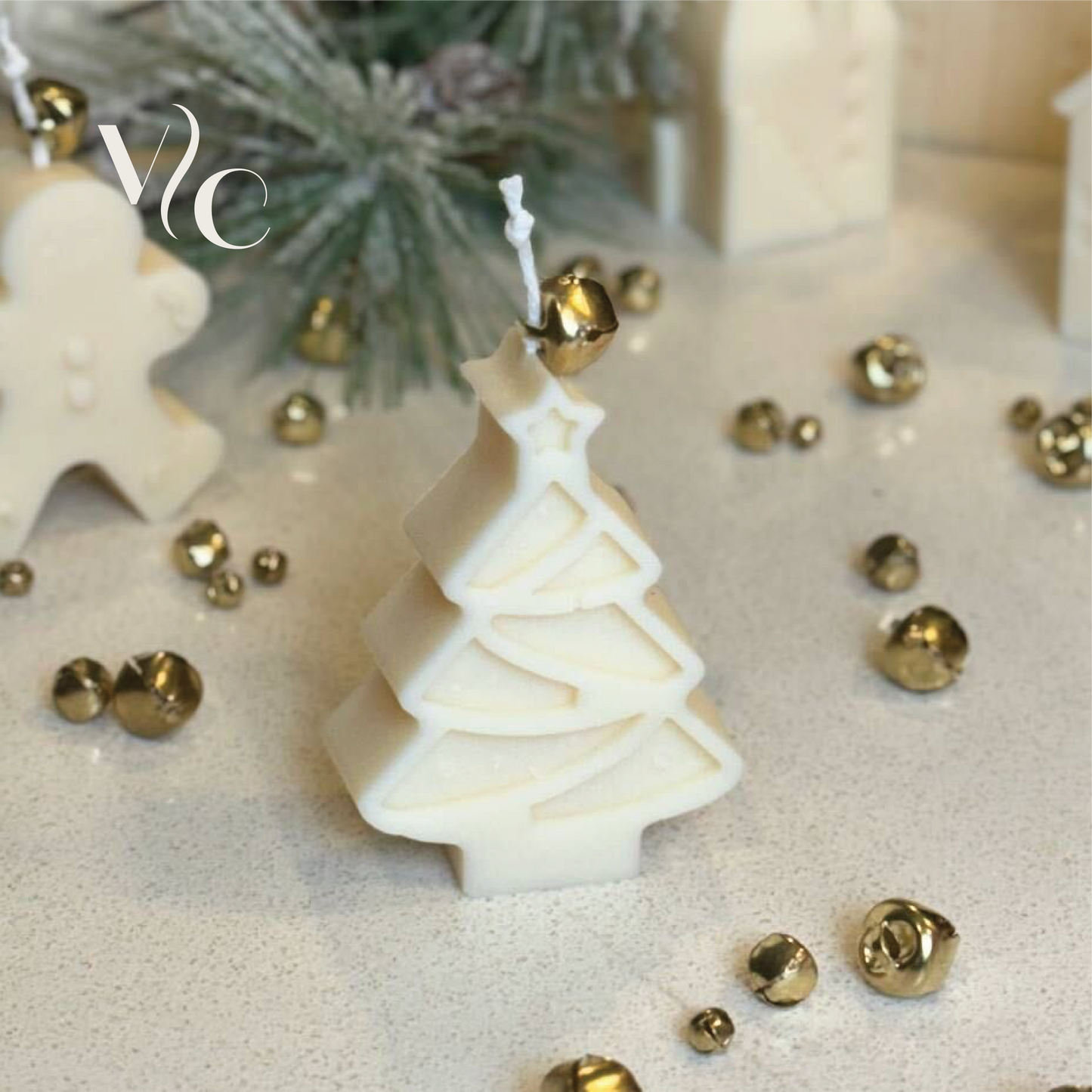 Christmas Tree Candle, small mini candle, Home Decor, Table Candle, Pillar Candle, Christmas Gift, new year decoration