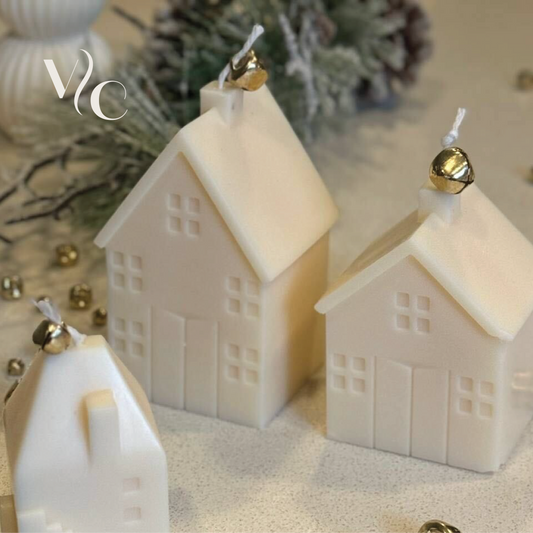 Christmas Village Candles,  Christmas Tree Candle, small mini candle, Table Candle, Pine Tree Candle, Christmas Gift, new year decoration