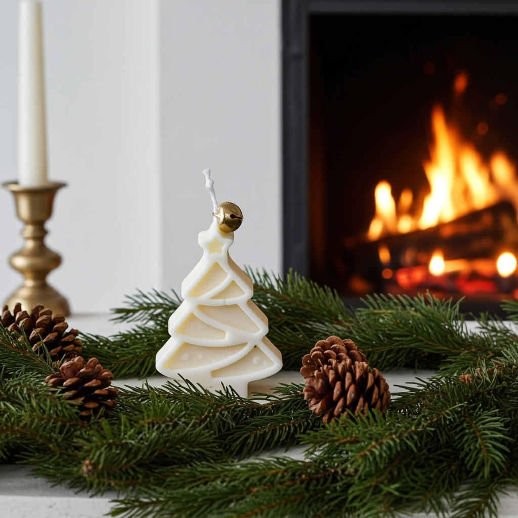 Christmas Tree Candle, small mini candle, Home Decor, Table Candle, Pillar Candle, Christmas Gift, new year decoration
