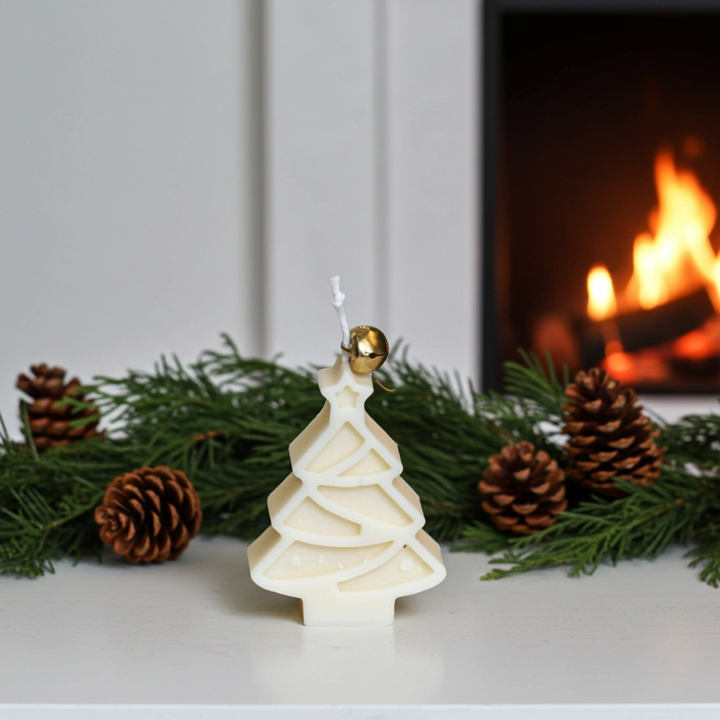 Christmas Tree Candle, small mini candle, Home Decor, Table Candle, Pillar Candle, Christmas Gift, new year decoration