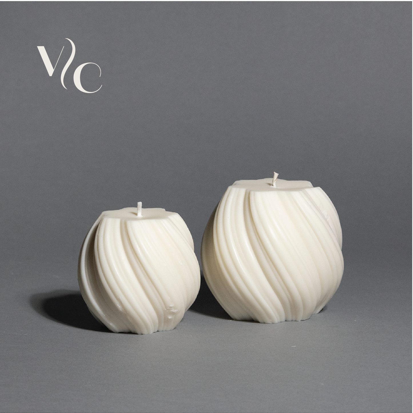 Swirl Sphere Candle Set