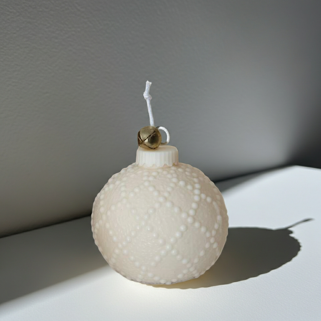 Ornament Christmas Ball Soy Wax Candle
