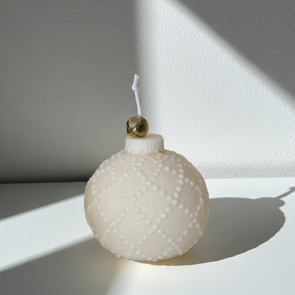 Ornament Christmas Ball Soy Wax Candle