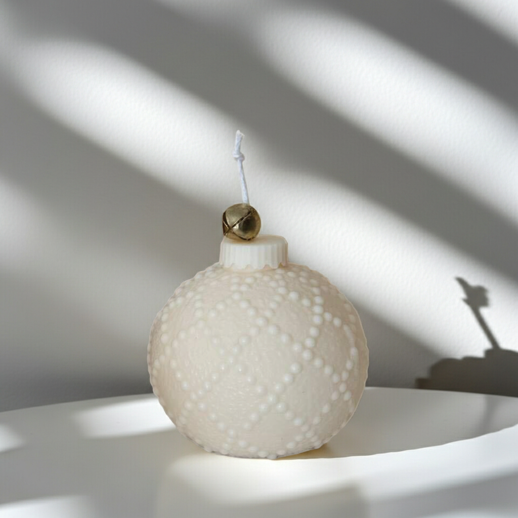 Ornament Christmas Ball Soy Wax Candle